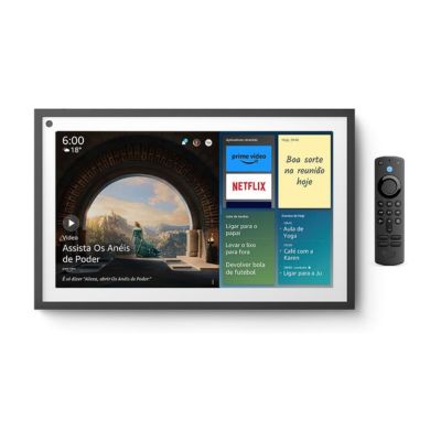 Echo Show 15: Smart Display Full HD de 15,6" com Alexa e experiência Fire TV | Streaming, organização e casa inteligente | Controle remoto incluso