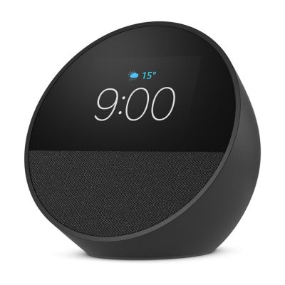 Novo Echo Spot com Alexa 2024 - Despertador inteligente com som vibrante