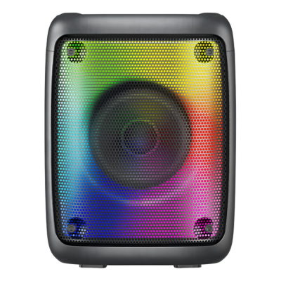 Caixa Som Bluetooth 10w RMS Potente com Excelentes Graves e Portátil 110/220v Alto Falante com Luz Led, Amplificada, Rádio FM, Usb, Aux P2 e Entrara para Microfone